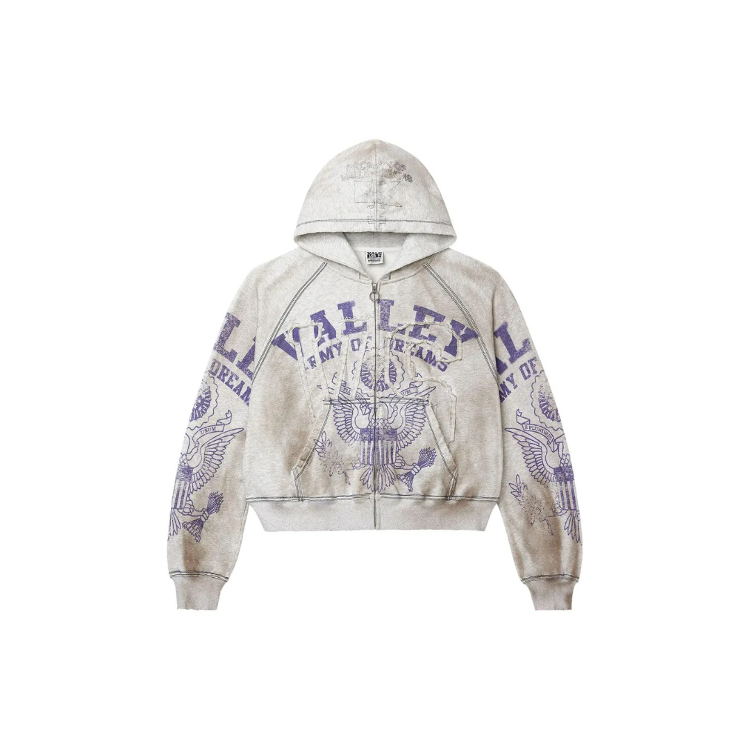 Vale Forever Army Zip Up 'Dirt Grey'