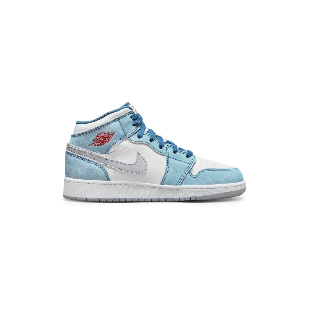 Air Jordan 1 Mid GS 'French Blue Light Steel'