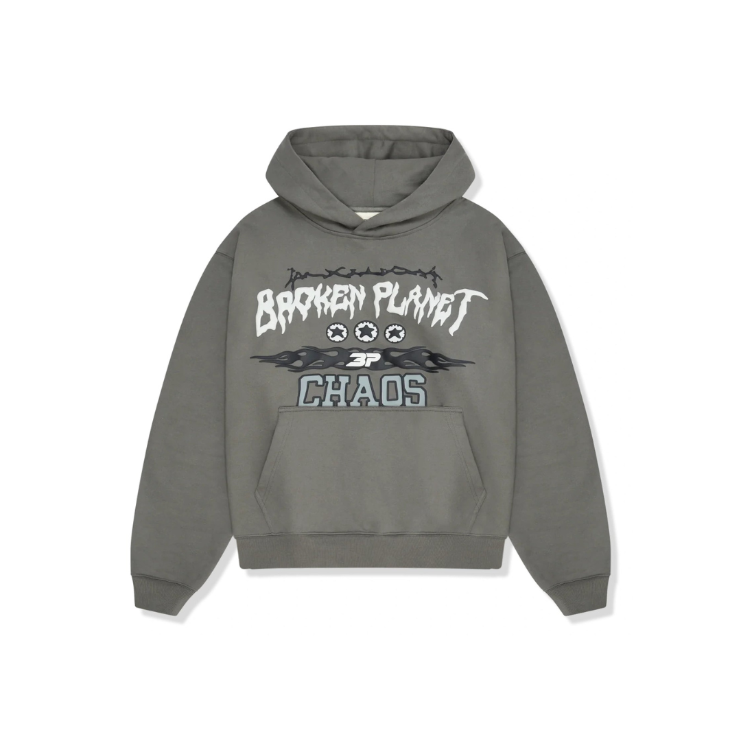 Broken Planet Hoodie Gunmetal Grey 'Chaos'