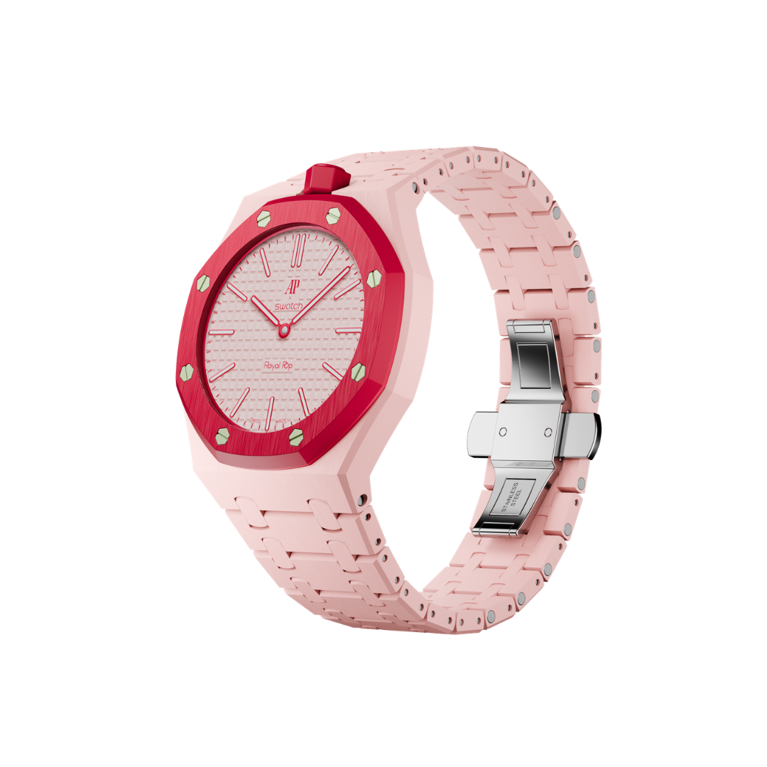Swatch X Audemars Piguet Royal Pop Bioceramic Watch Strap 'Otto Rosso'