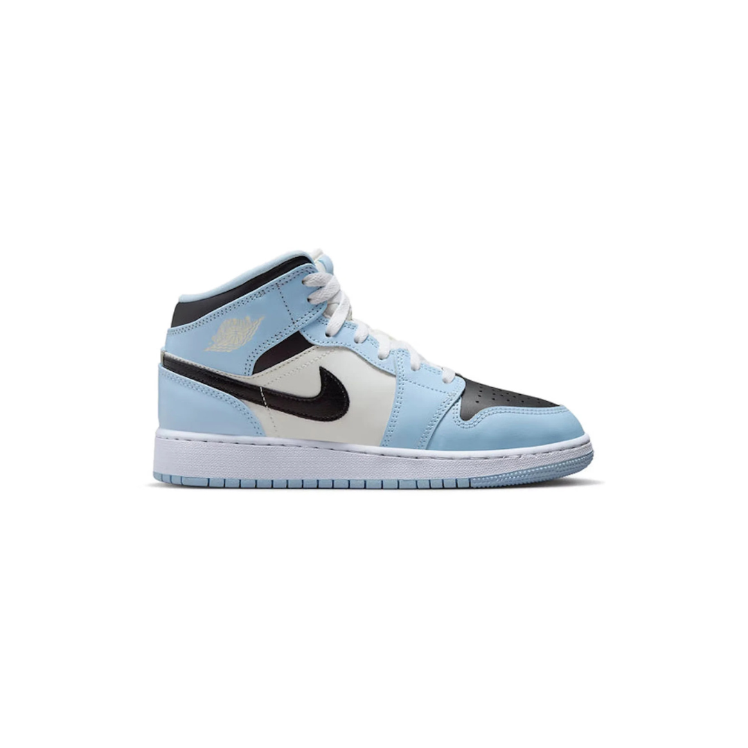 Air Jordan 1 Mid 'Ice Blue Black' GS