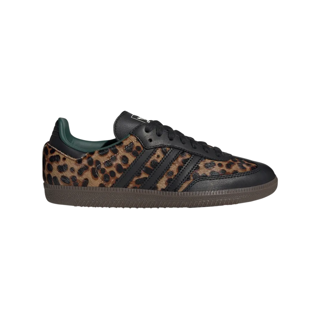 Adidas Samba OG Black Green Leopard Women's