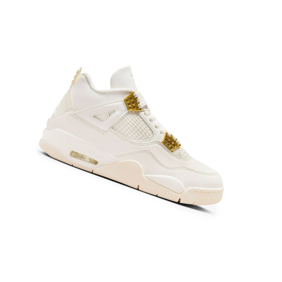 Air Jordan 4 Retro W 'Sail Metallic Gold'