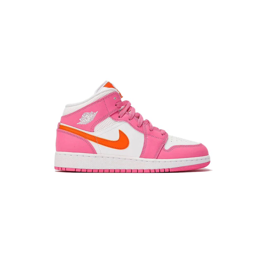 Air Jordan 1 Mid GS 'Pinksicle Safety Orange'