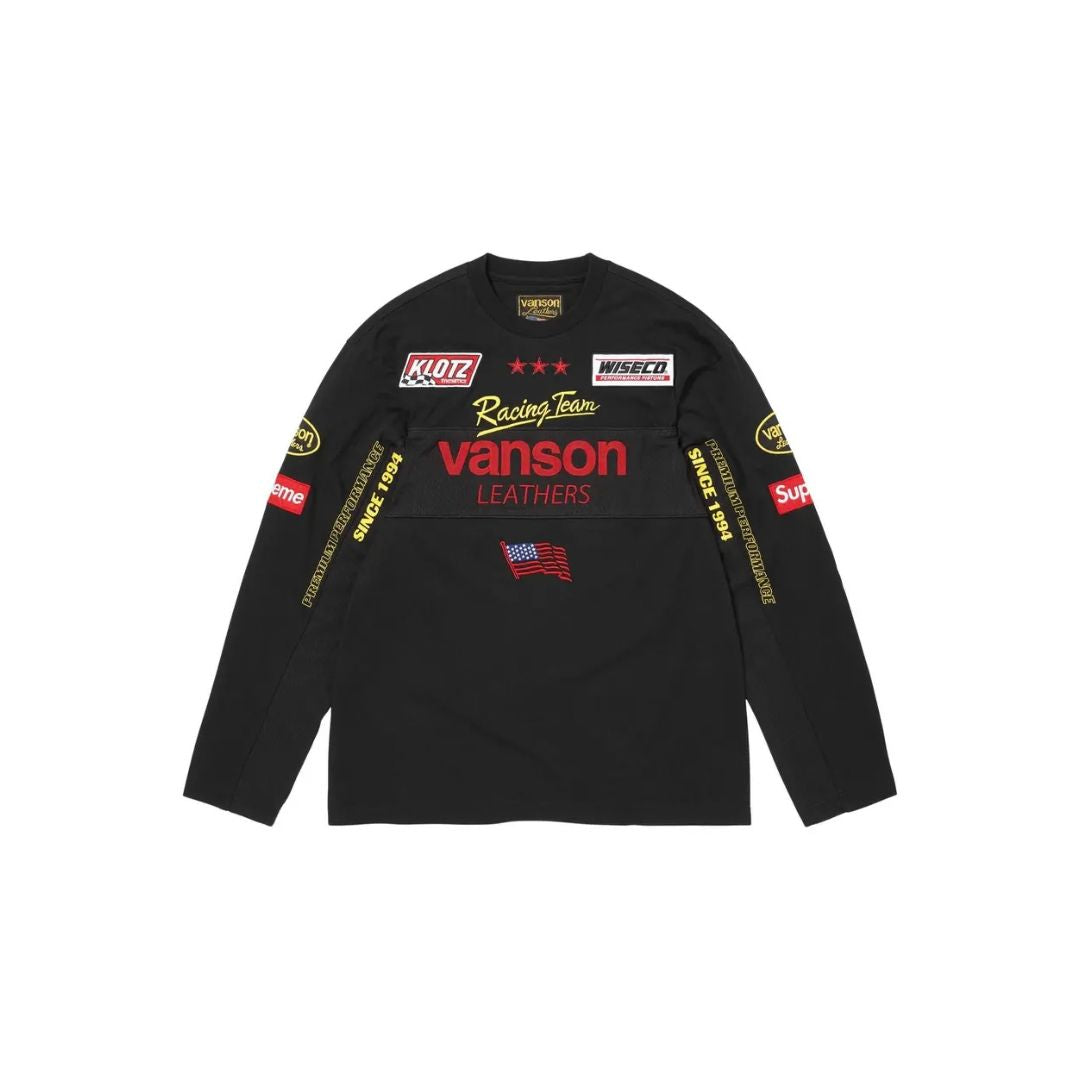 Supreme x Vanson Leathers Long-Sleeve Top 'Black'
