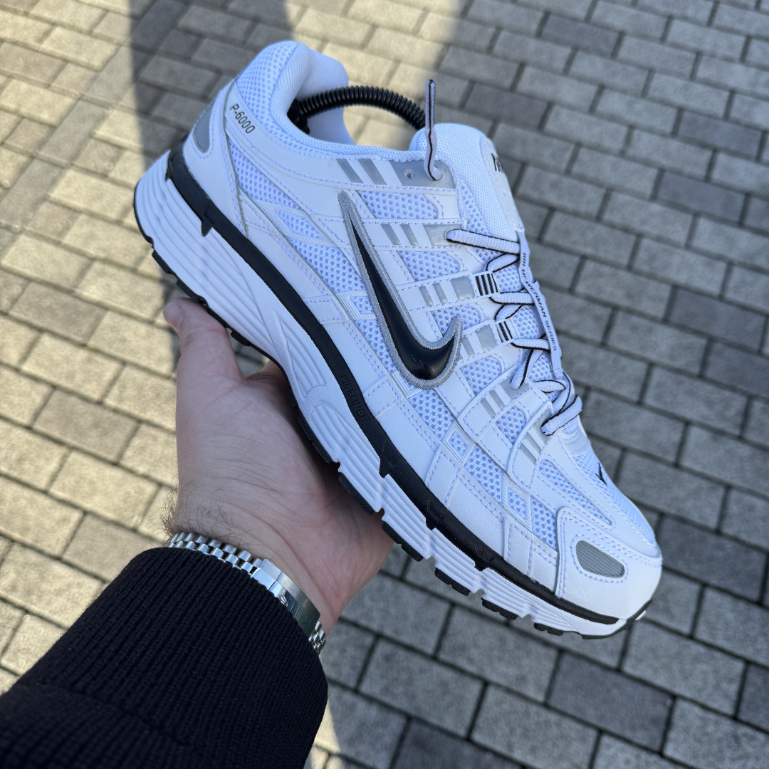 Nike P-6000 'White Black Metallic Silver'